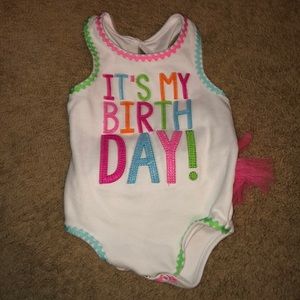 Mud Pie birthday onesie